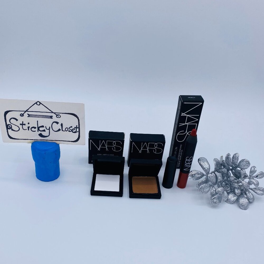 NARS Beauty Gift Set-Lip Pencil,Bronzing Powder,Setting Powder-3pc-BOXED-NEW